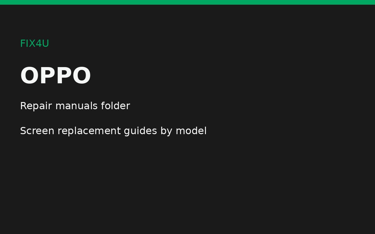 OPPO repair manuals folder