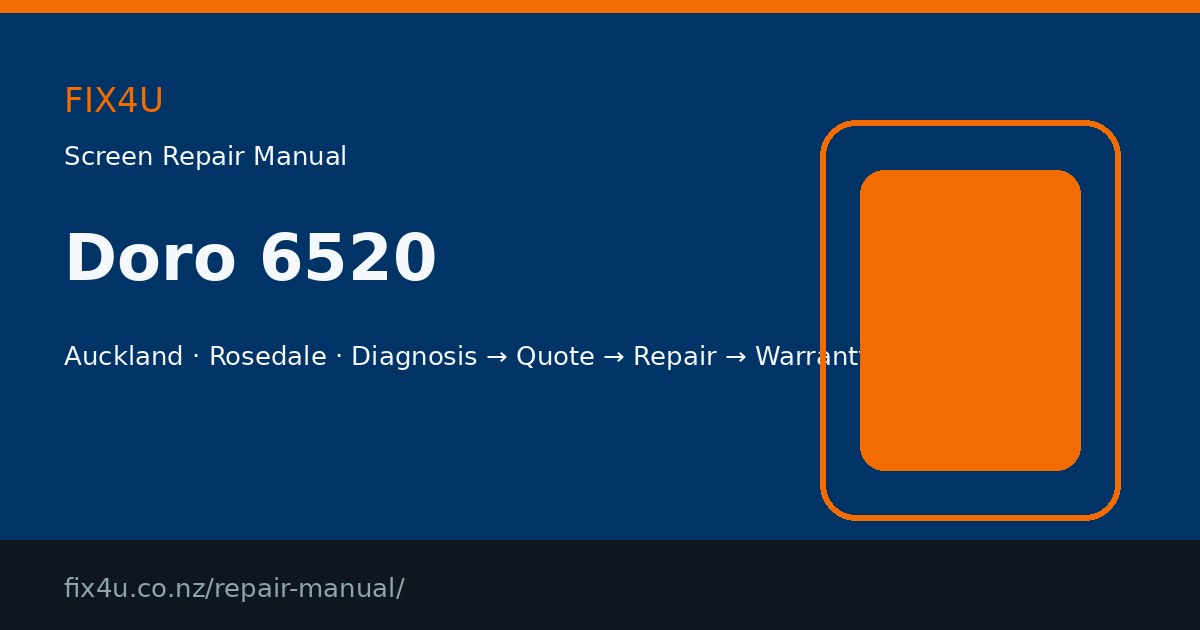 Doro 6520 Screen Repair Manual