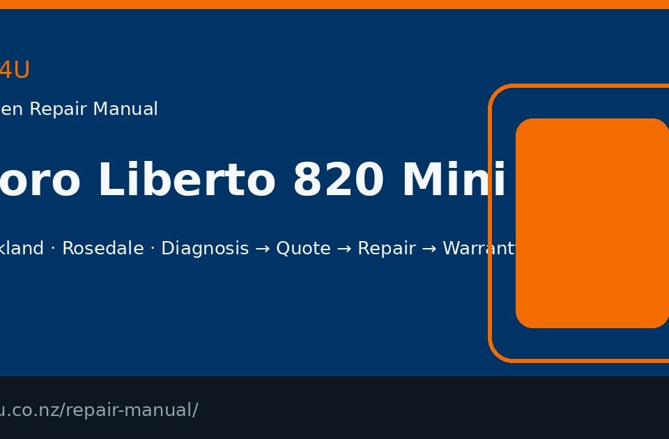 Doro Liberto 820 Mini screen repair manual — FIX4U Auckland