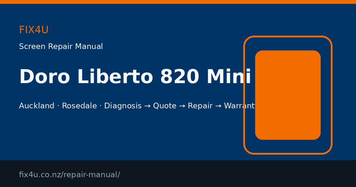 Doro Liberto 820 Mini Screen Repair Manual