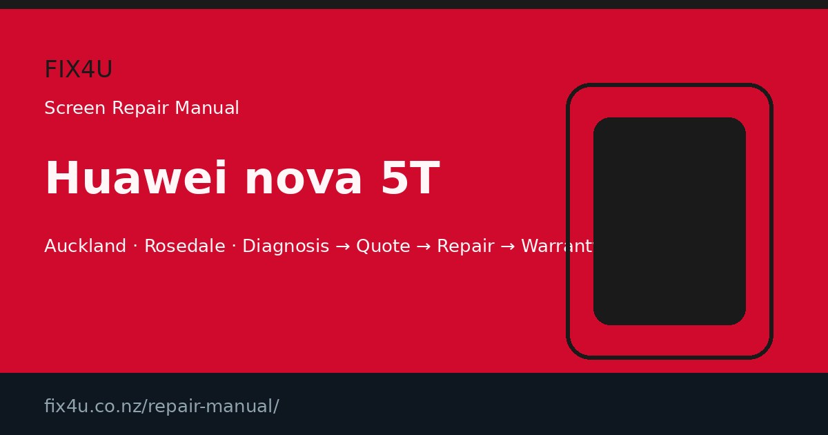 Huawei nova 5T Screen Repair Manual