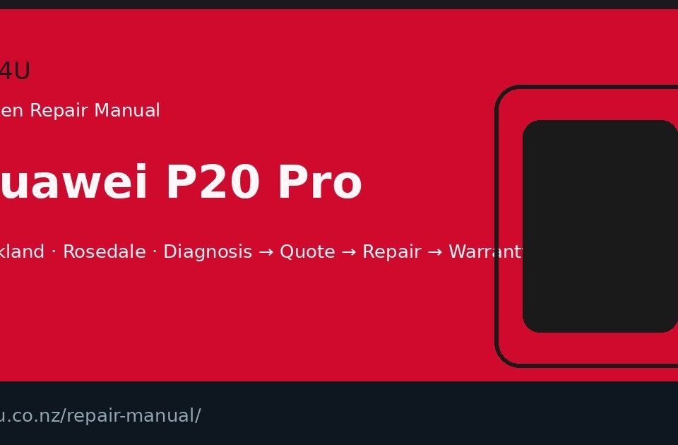Huawei P20 Pro screen repair manual — FIX4U Auckland