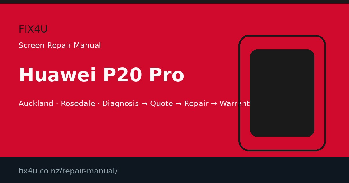 Huawei P20 Pro Screen Repair Manual