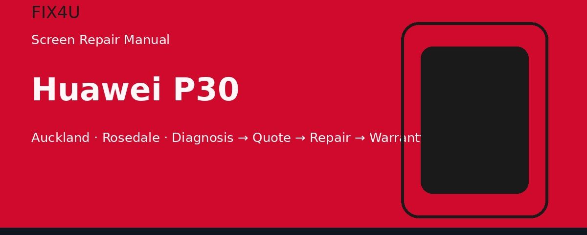 Huawei P30 Screen Repair Manual | FIX4U Huawei P30 screen repair manual — FIX4U Auckland