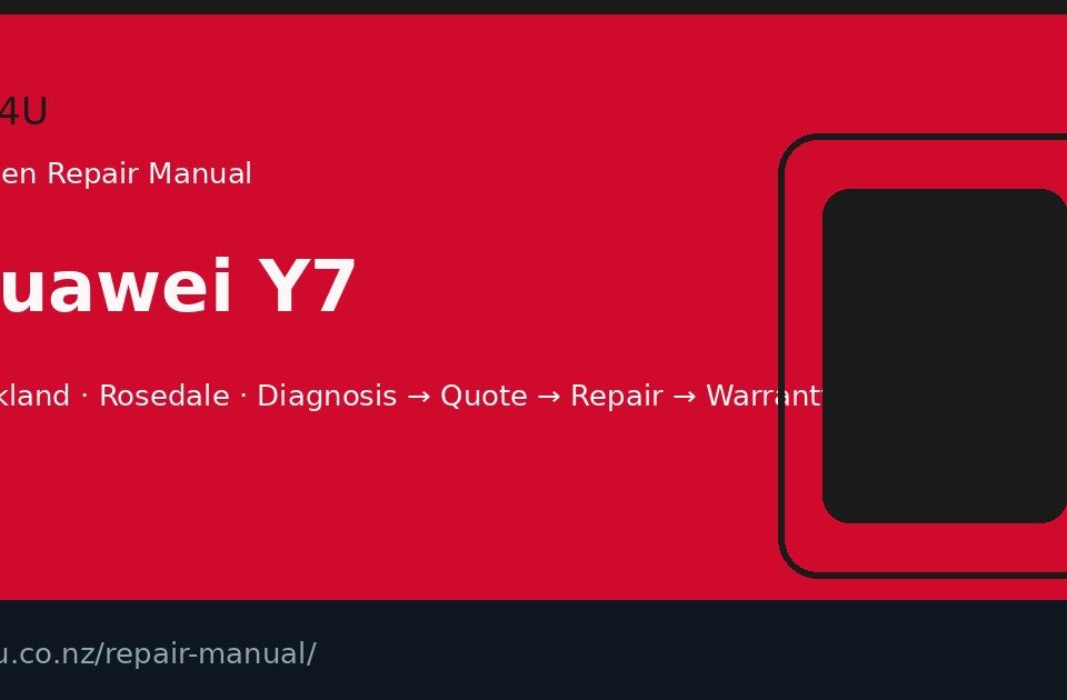Huawei Y7 screen repair manual — FIX4U Auckland