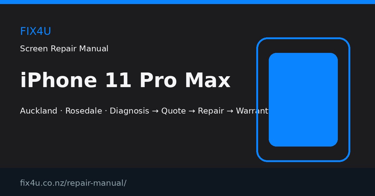 iPhone 11 Pro Max Screen Repair Manual
