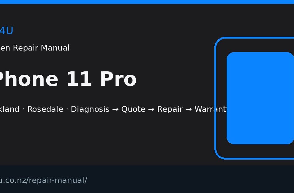 iPhone 11 Pro screen repair manual — FIX4U Auckland