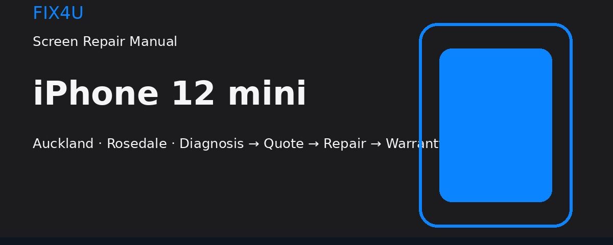 iPhone 12 mini Screen Repair Manual | FIX4U iPhone 12 mini screen repair manual — FIX4U Auckland