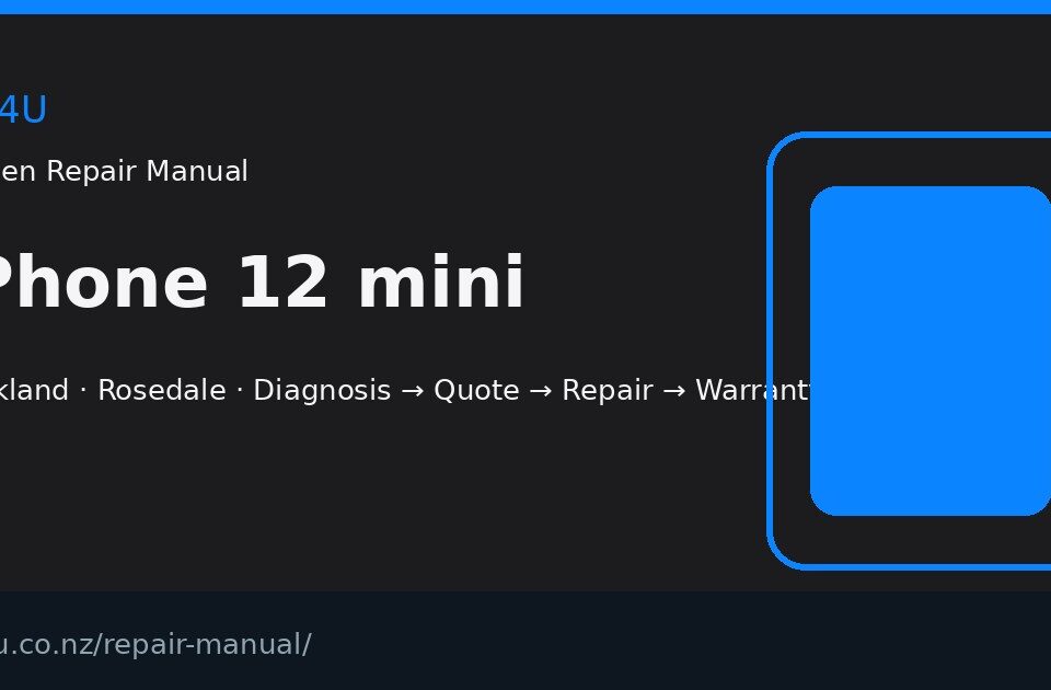 iPhone 12 mini screen repair manual — FIX4U Auckland
