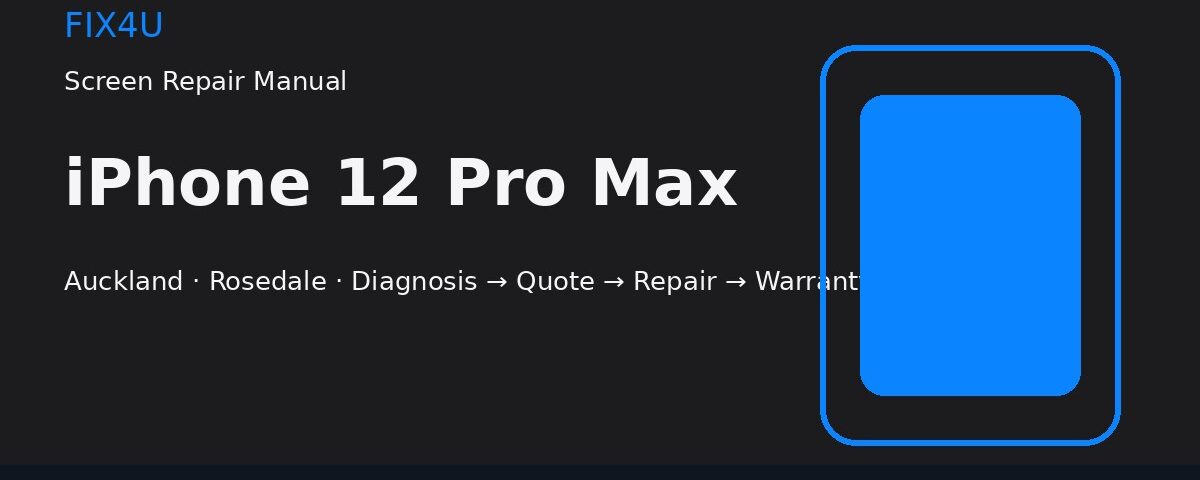 iPhone 12 Pro Max Screen Repair Manual | FIX4U iPhone 12 Pro Max screen repair manual — FIX4U Auckland