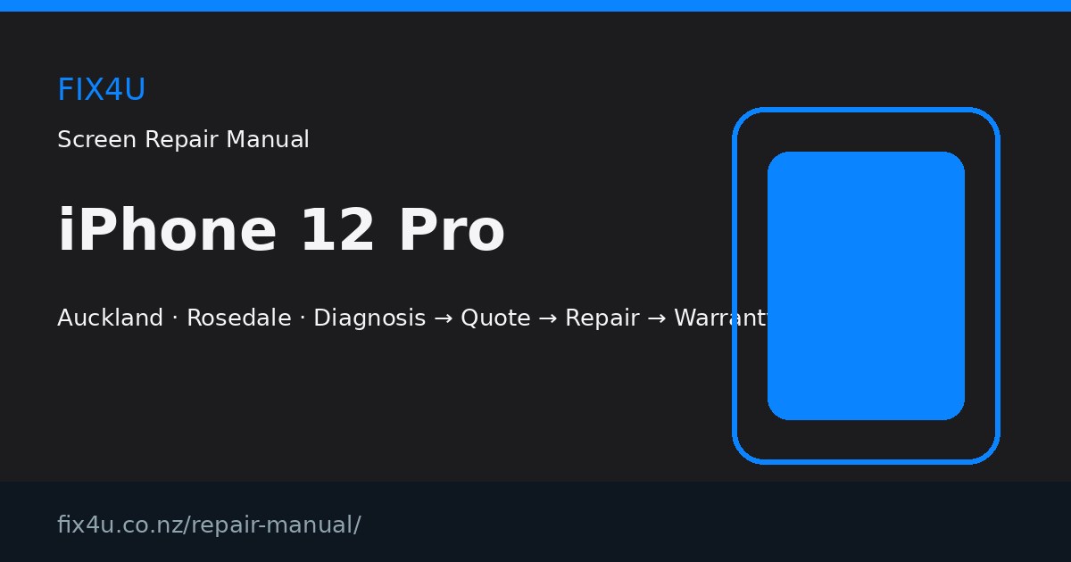 iPhone 12 Pro Screen Repair Manual
