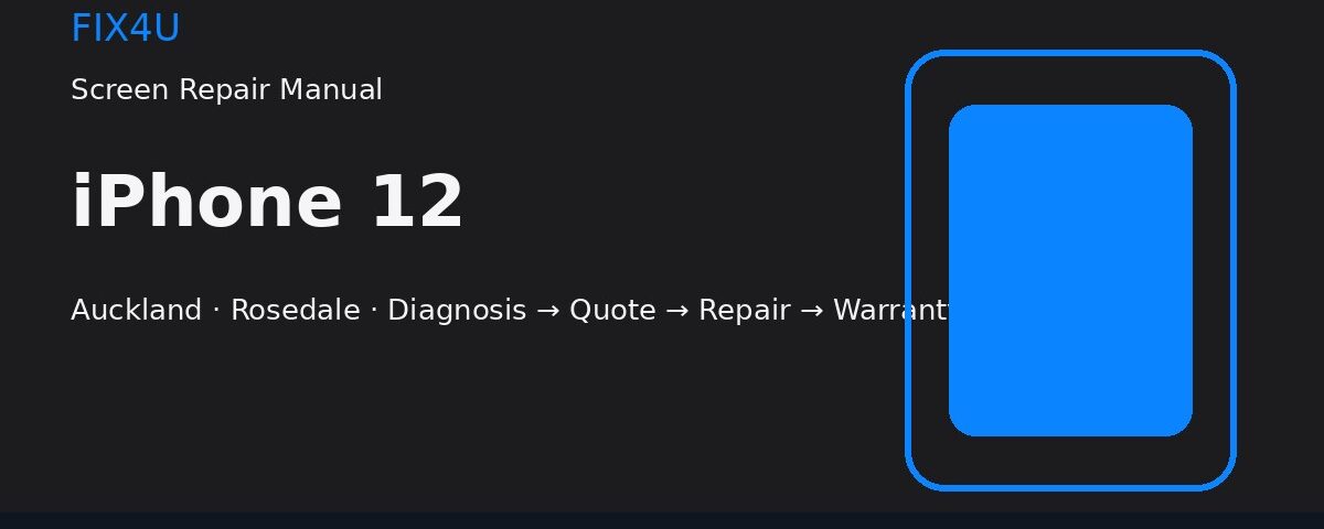iPhone 12 Screen Repair Manual | FIX4U iPhone 12 screen repair manual — FIX4U Auckland