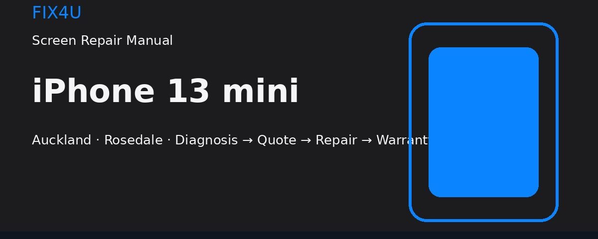 iPhone 13 mini Screen Repair Manual | FIX4U iPhone 13 mini screen repair manual — FIX4U Auckland