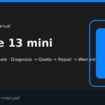 iPhone 13 mini screen repair manual — FIX4U Auckland