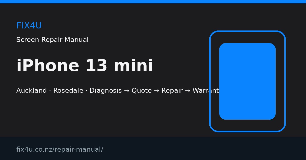 iPhone 13 mini Screen Repair Manual