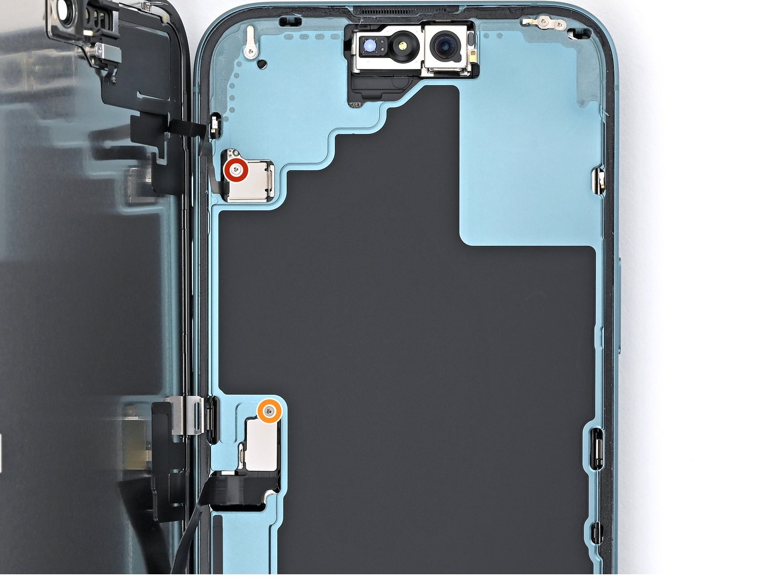 iPhone 16 Plus — Remove the cover screws (logo-free)