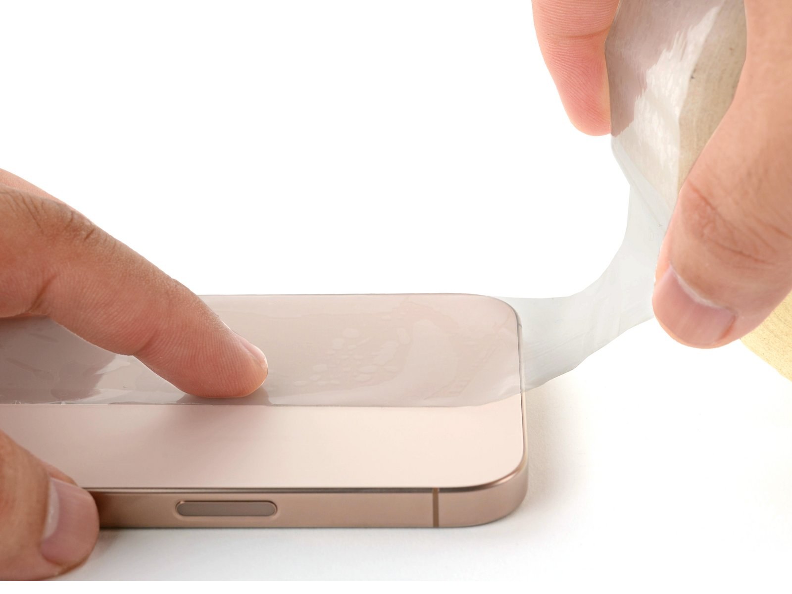 iPhone 16 Pro Max — Tape over any cracks (logo-free)