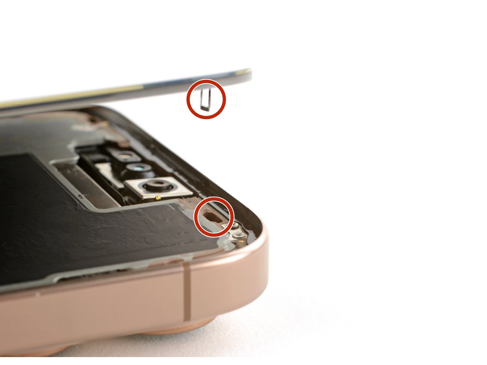 iPhone 16 Pro Max — Install the screen onto the frame (logo-free)