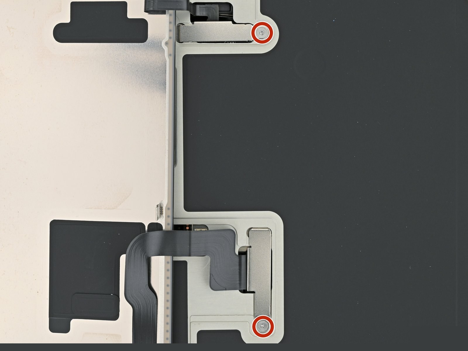 iPhone 16 Pro — Remove the connector covers (logo-free)