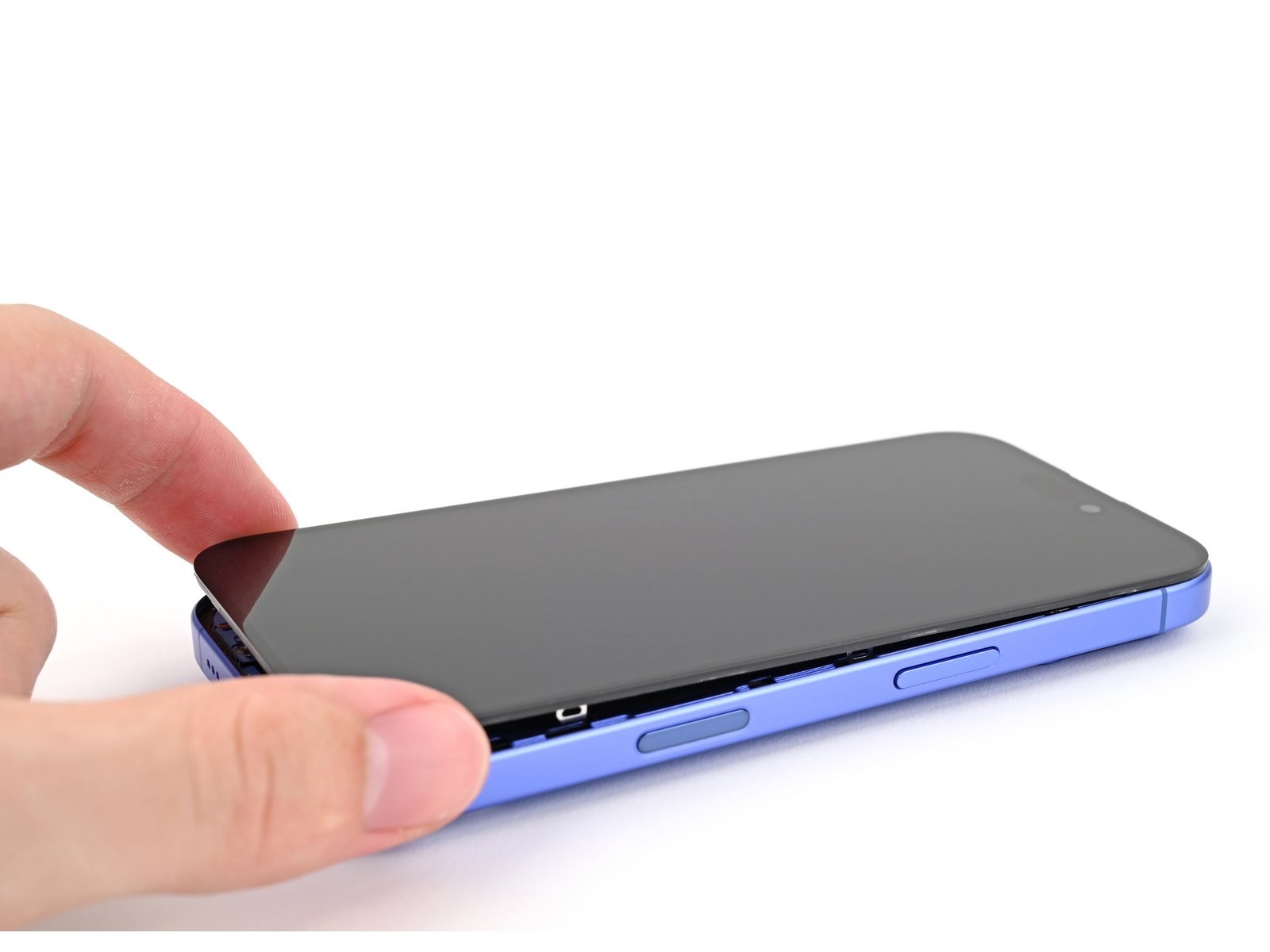 iPhone 16 — Prop up the screen (logo-free)