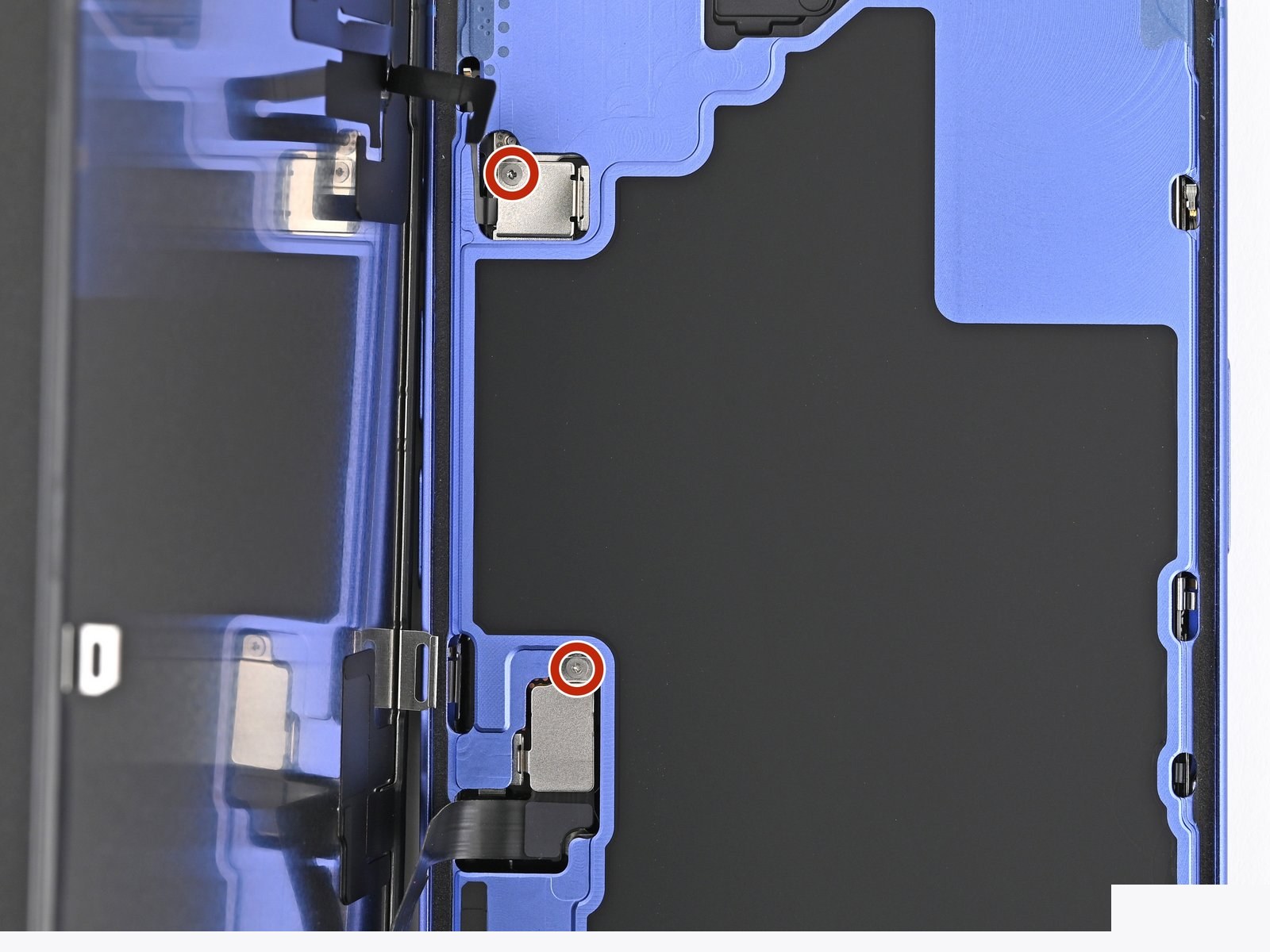 iPhone 16 — Remove the connector covers (logo-free)