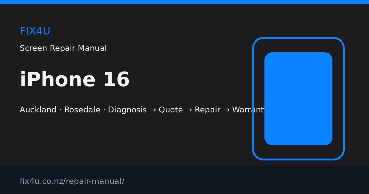 iPhone 16 Screen Repair Manual