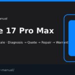iPhone 17 Pro Max screen repair manual — FIX4U Auckland