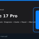 iPhone 17 Pro screen repair manual — FIX4U Auckland