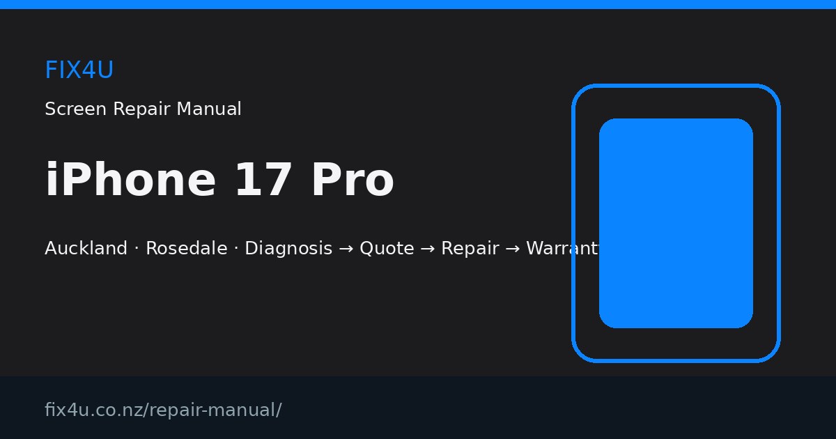 iPhone 17 Pro Screen Repair Manual