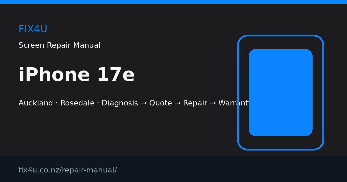 iPhone 17e Screen Repair Manual