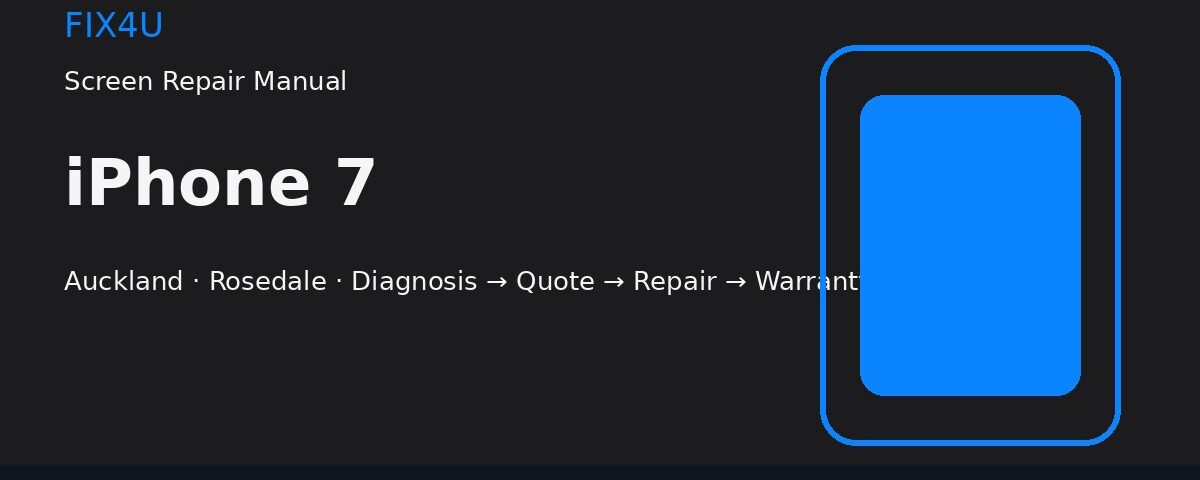 iPhone 7 screen repair manual — FIX4U Auckland