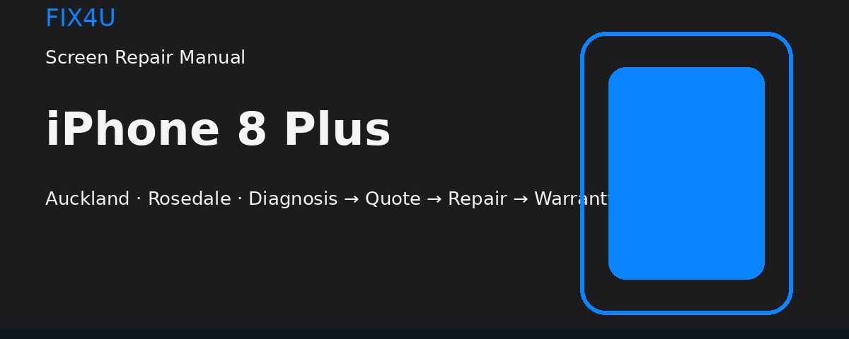 iPhone 8 Plus screen repair manual — FIX4U Auckland