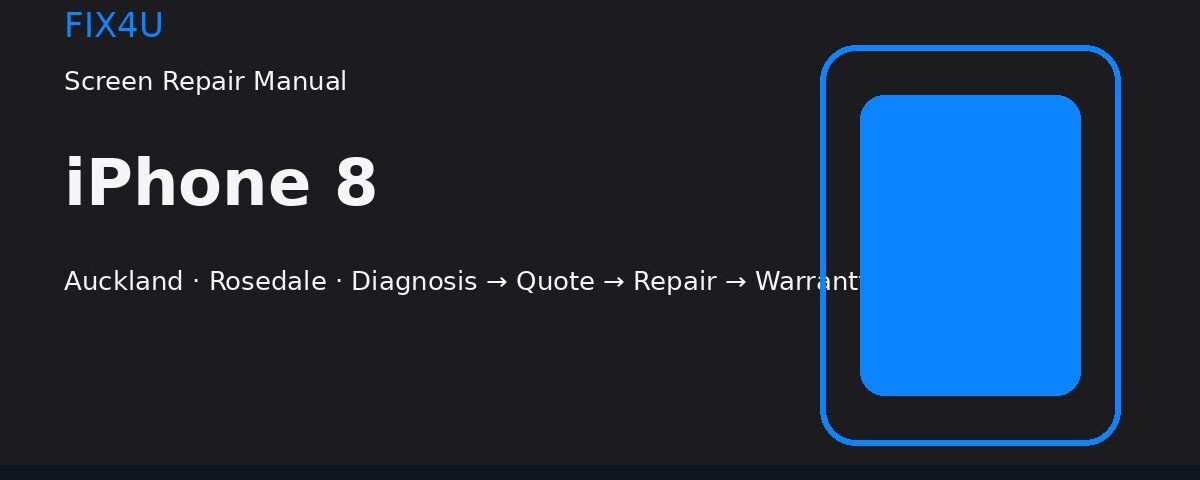 iPhone 8 screen repair manual — FIX4U Auckland