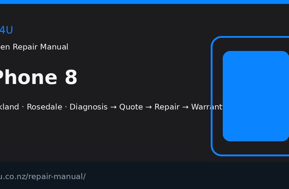 iPhone 8 screen repair manual — FIX4U Auckland