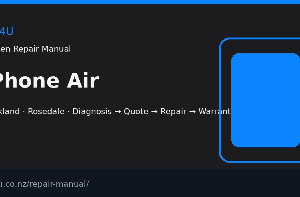 iPhone Air screen repair manual — FIX4U Auckland