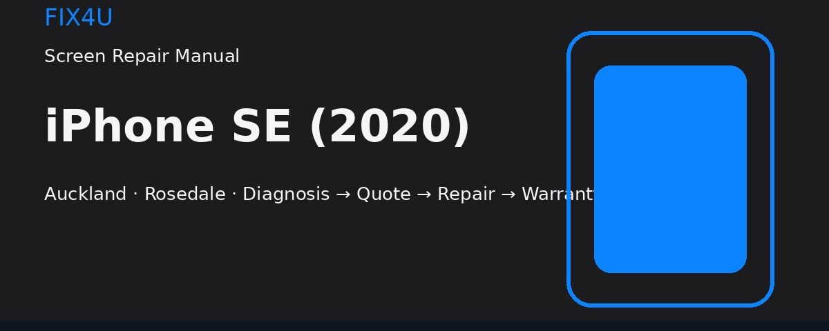 iPhone SE 2020 Screen Repair Manual | FIX4U iPhone SE (2020) screen repair manual — FIX4U Auckland
