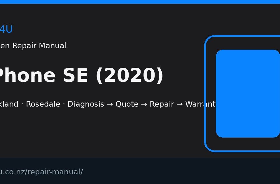iPhone SE (2020) screen repair manual — FIX4U Auckland