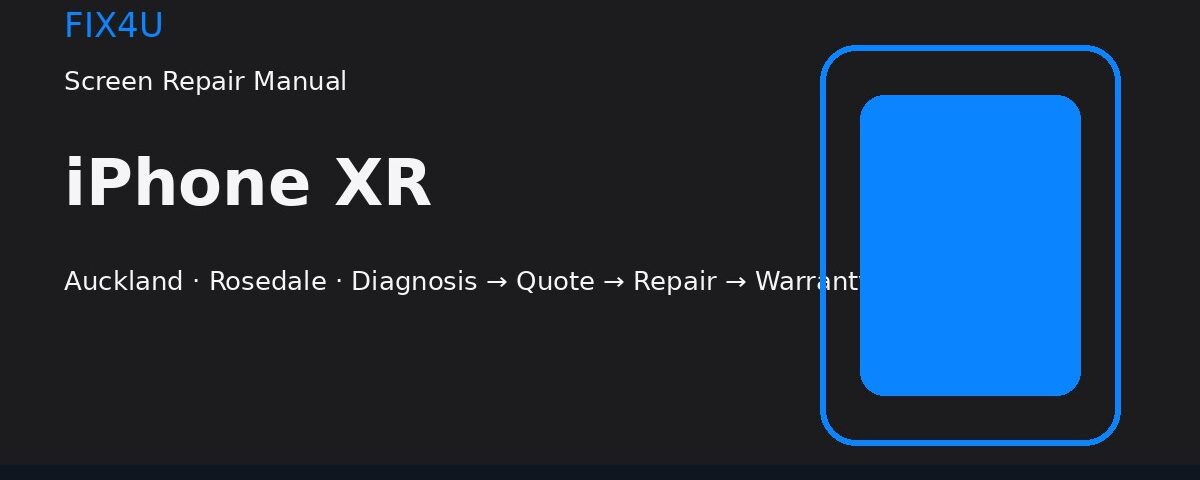 iPhone XR Screen Repair Manual | FIX4U iPhone XR screen repair manual — FIX4U Auckland