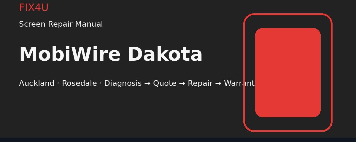 MobiWire Dakota Screen Repair Manual | FIX4U MobiWire Dakota screen repair manual — FIX4U Auckland