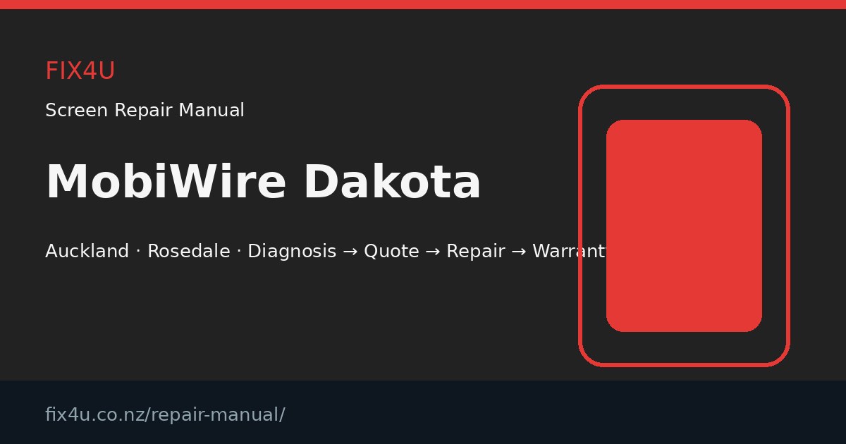 MobiWire Dakota Screen Repair Manual