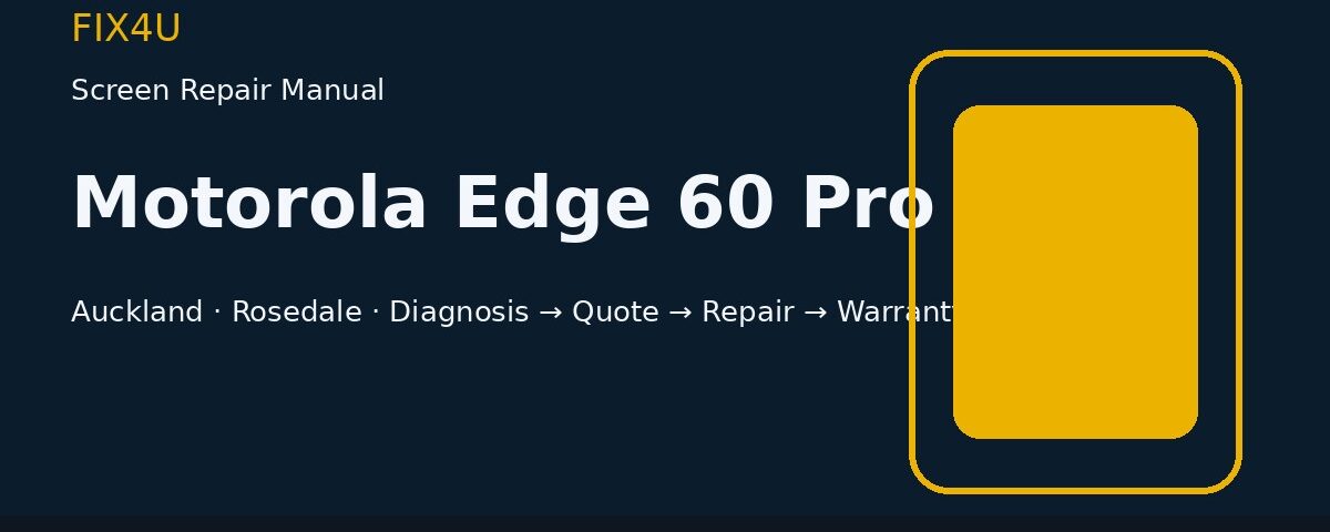 Motorola Edge 60 Pro screen repair manual — FIX4U Auckland