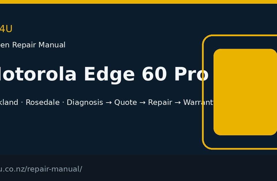 Motorola Edge 60 Pro screen repair manual — FIX4U Auckland