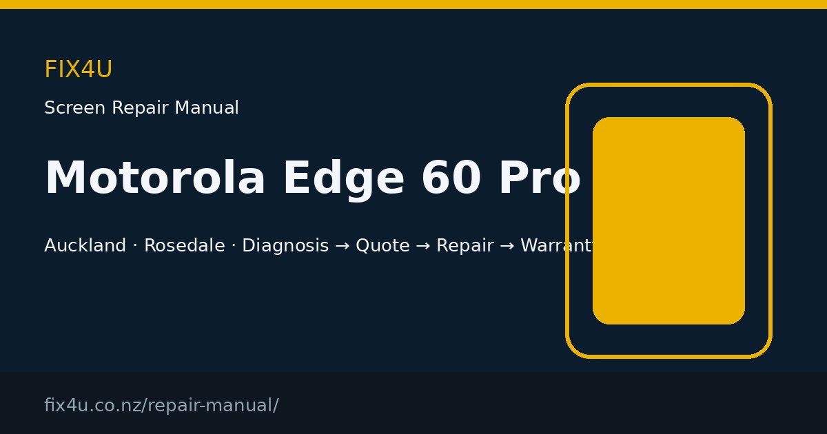Motorola Edge 60 Pro Screen Repair Manual
