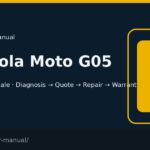 Motorola Moto G05 screen repair manual — FIX4U Auckland