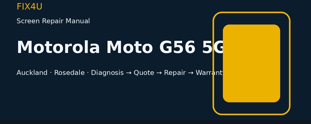 Motorola Moto G56 5G Screen Repair Manual | FIX4U Motorola Moto G56 5G screen repair manual — FIX4U Auckland