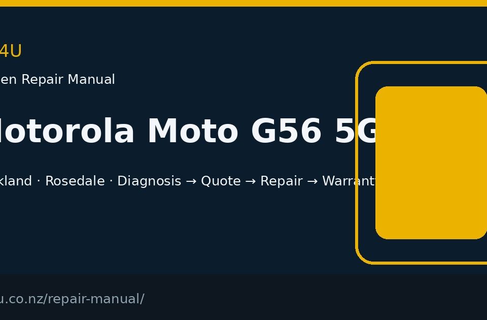 Motorola Moto G56 5G screen repair manual — FIX4U Auckland