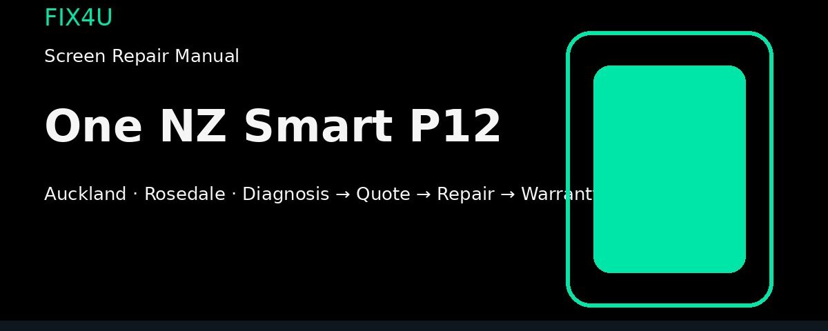 One NZ Smart P12 screen repair manual — FIX4U Auckland
