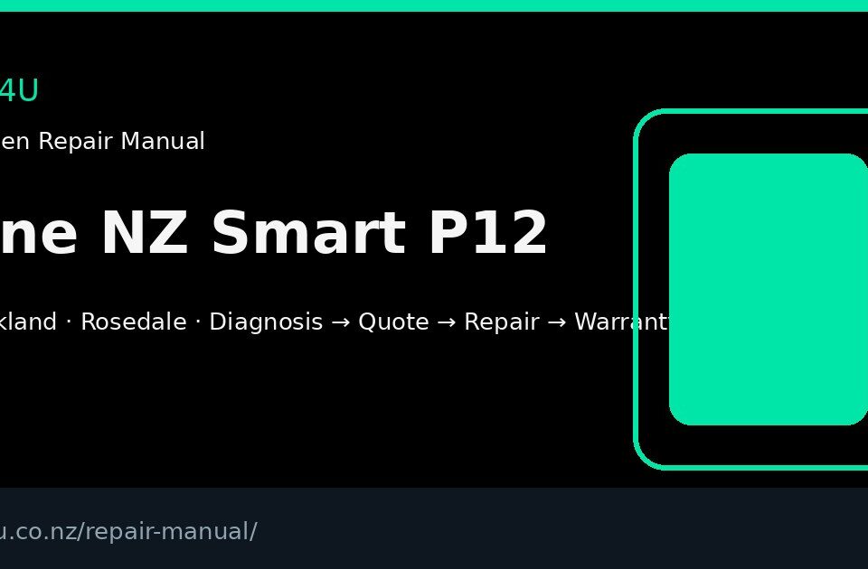 One NZ Smart P12 screen repair manual — FIX4U Auckland