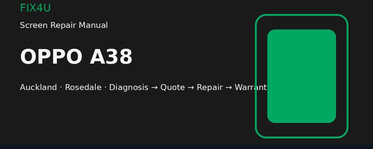OPPO A38 Screen Repair Manual | FIX4U OPPO A38 screen repair manual — FIX4U Auckland