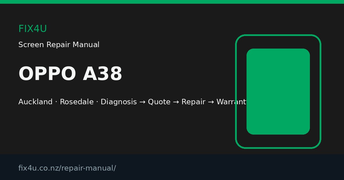OPPO A38 Screen Repair Manual